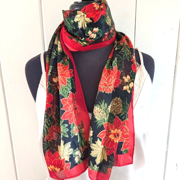 Elaine Gold Collection XIIX holiday silky scarf - Picture 2 of 8